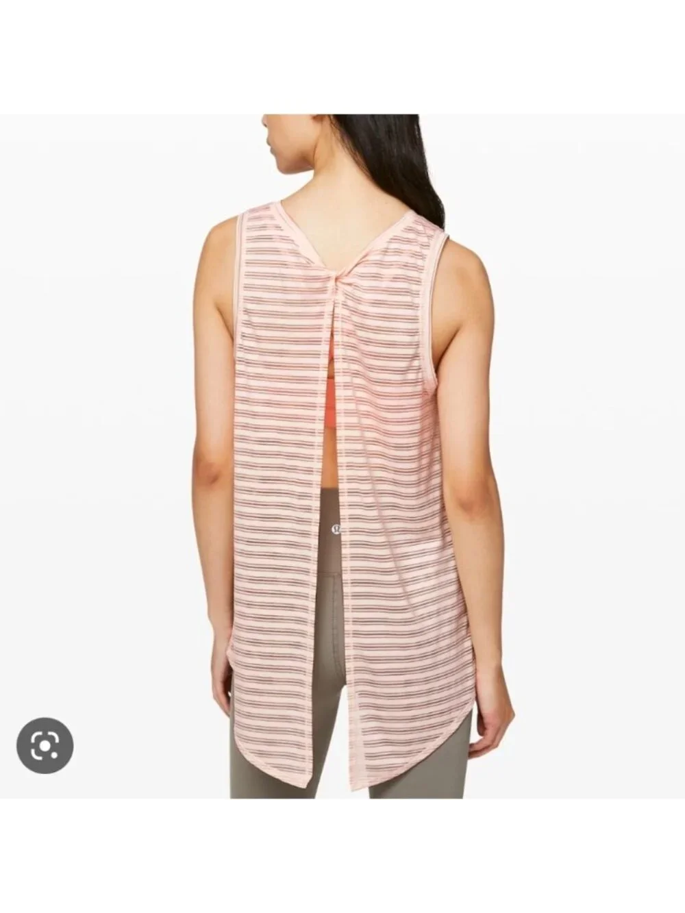 Lululemon Meet Halfway Tank *Striped Butter Pink